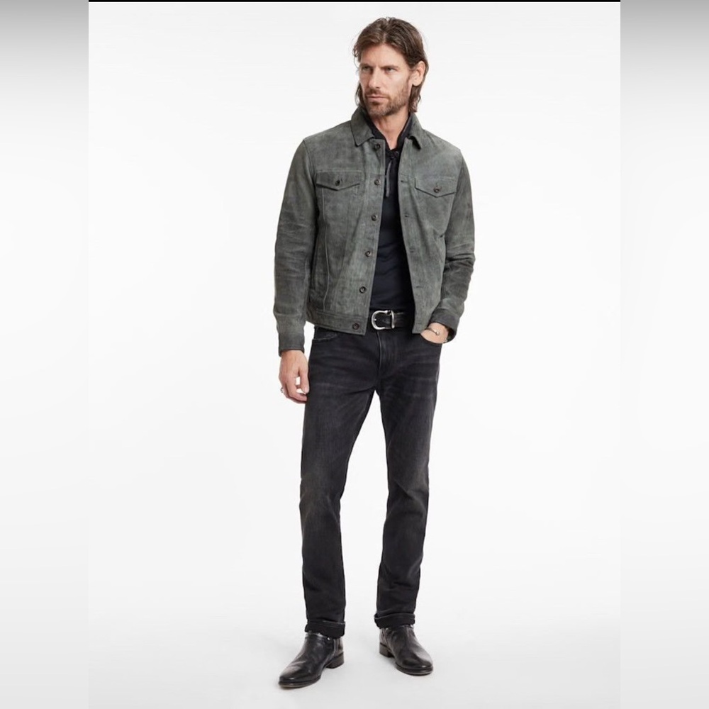 $698 NWT Brand New John Varvatos Andrew Trucker Jacket EU 46 USA 36 - Picture 3 of 12